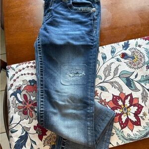 Miss Me Women's Skinny Jeans - Dark Blue